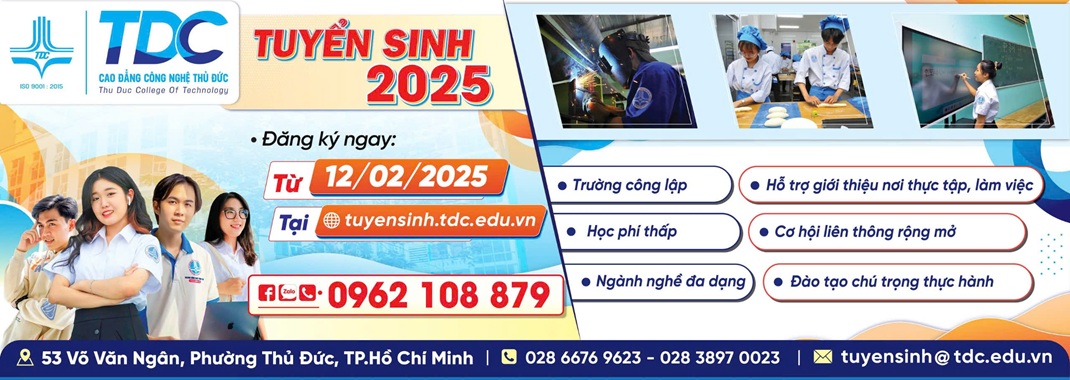 Thông tin tuyển sinh TDC 2025
